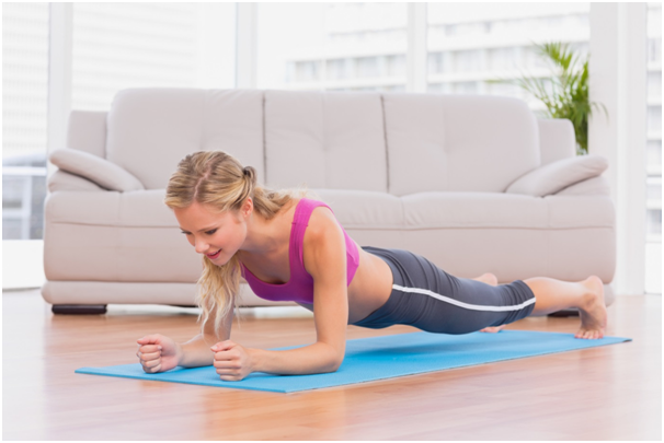 The plank exercise is an effective way to build up upper body and core strength