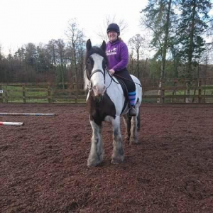 Ella riding Jack - her favourite horse at WHEC